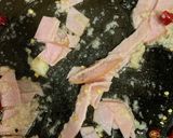 ハムとじゃがとほうれん草のペペロンチーノ作り方4写真