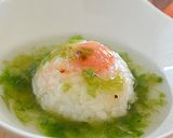 明太子の焼きおにぎりのあおさスープ掛け♪作り方5写真