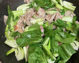 つるんつるん＊豚こまと青梗菜の塩炒め作り方4写真