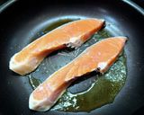 超簡単！鮭ときのこのクリームパスタ！作り方2写真