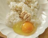 レンジde大人のミョウガ卵炒飯☆昼食作り方1写真