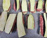 茄子の挟みハンバーグチリソースがけ作り方8写真