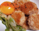 ふわふわ簡単。豚つくねのすき焼風丼作り方13写真
