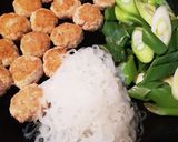 ふわふわ簡単。豚つくねのすき焼風丼作り方9写真