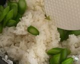 アスパラだしバターの混ぜご飯作り方7写真