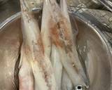 釣ってきたヤリイカとセロリとレモンの炒め作り方2写真