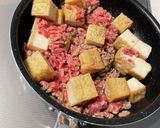 ひき肉と厚揚げの甘酢あん作り方1写真