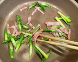 豆腐アスパラチーズのスプーンで食べる炒め作り方3写真