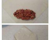 【スプリング餃子ロール】餃子タネで春巻き作り方4写真