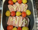 簡単焼くだけ♪スパムとミニトマトで一品作り方1写真