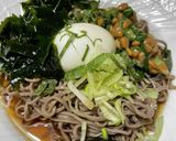 【簡単冷そば】半熟卵とねばねばそば作り方5写真