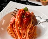 95℃ アラビアータパスタ：にんにく塩麹作り方34写真