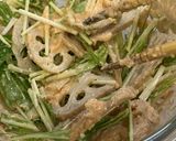 れんこん水菜の明太マヨ和え作り方5写真