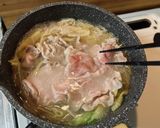煮るだけ！豚肉と野菜の温しゃぶサラダ作り方5写真
