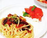 ドライトマトとマッシュルームのパスタ作り方15写真