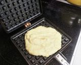 糖質制限　簡単ハニーチーズワッフル　作り方4写真