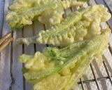 パクチー根っこ 少量油で揚げ焼き天ぷら作り方5写真