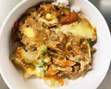 お一人様☆野菜たっぷりオイスター親子丼作り方20写真
