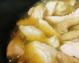 鶏肉と豆苗のあまから玉子とじ作り方2写真