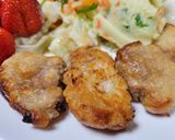 揚げない豚ロース肉の唐揚げ作り方4写真