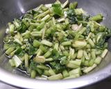 ワサビ(葉・茎・根)のカンタン酢漬け作り方3写真