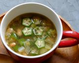 〈くらし薬膳〉クミン風味のオクラスープ作り方6写真