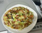 姉の家メシ・食べやすいお好み焼き作り方33写真