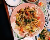 焼きそばソースで！簡単にも！野菜炒め弁当作り方4写真