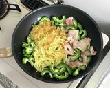 レモンをぎゅっ！ゴーヤと豚肉の塩やきそば作り方12写真