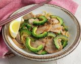 レモンをぎゅっ！ゴーヤと豚肉の塩やきそば作り方16写真