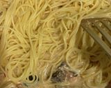 明太子クリーム風パスタ作り方13写真