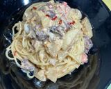 明太子クリーム風パスタ作り方14写真