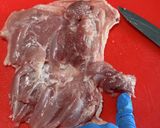 鶏もも肉を平らに捌く方法作り方38写真