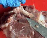 鶏もも肉を平らに捌く方法作り方26写真