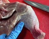 鶏もも肉を平らに捌く方法作り方8写真