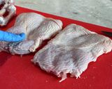 鶏もも肉を平らに捌く方法作り方43写真