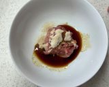 肉ニラきつねうどん作り方2写真