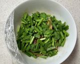 肉ニラきつねうどん作り方5写真