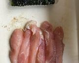 五香粉で鶏ささ身の天ぷら作り方1写真