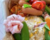 ボリューム満点！炒飯弁当♡作り方2写真