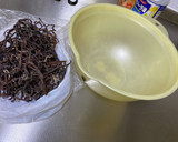乾燥したぜんまいの戻し方メモ作り方7写真