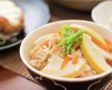 今が旬　たけのこご飯　銅鍋てふてふレシピ作り方8写真
