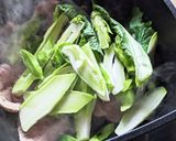 シャキっと食感！子持ち高菜＆肩ロース炒め作り方3写真