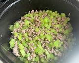 セロリと豚ひき肉炒め(セロンチュ)作り方6写真