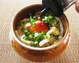 峠の釜めしの釜で作る釜玉うどん作り方8写真
