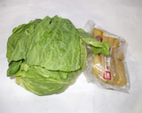 春キャベツと油揚げ煮びたし♪簡単作り方1写真