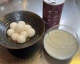 牛乳プリンと白玉ぜんざい生クリームのせ作り方4写真