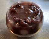 牛乳プリンと白玉ぜんざい生クリームのせ作り方6写真