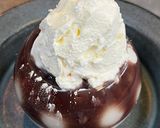 牛乳プリンと白玉ぜんざい生クリームのせ作り方7写真