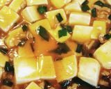 甘辛麻婆豆腐　しょうが湯でとろみ付け♪作り方5写真